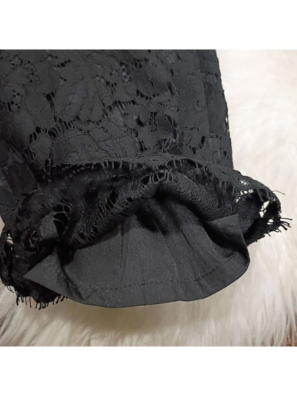 J.Crew Womens Black Lace Crop Pants Size 6 Whimsy Slim Fit - Picture 8 of 14